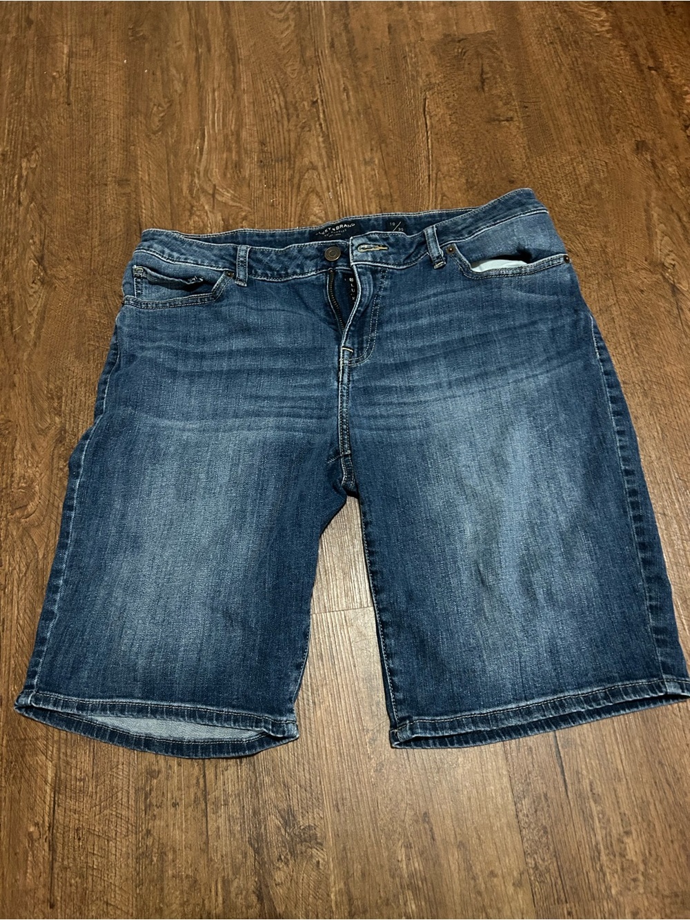 Lucky Brand Bermuda Dark Blue Denim Shorts - Relaxed Cut
